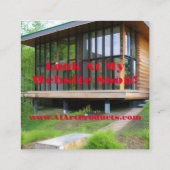 AI Art Products Square Visitekaartje (Achterkant)