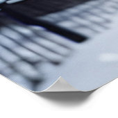 AI Art Rabbit Explorer met zijn zoon in een sneeuw Poster (Hoek)