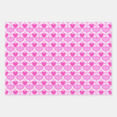 AI Art Roze Harten Wit inpakpapier (Voorkant 2)
