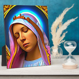 AI Art van de blote Maagd Mary Fotoplaat