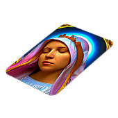 AI Art van de blote Maagd Mary Magneet (Linkerzijde)