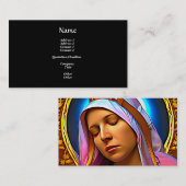 AI Art van de blote Maagd Mary Visitekaartje (Voorkant / Achterkant)