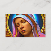 AI Art van de blote Maagd Mary Visitekaartje (Achterkant)