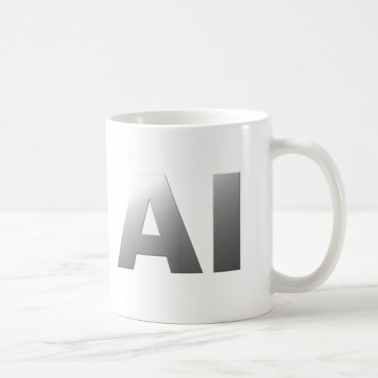 AI artificial intelligence Koffiemok (Rechts)