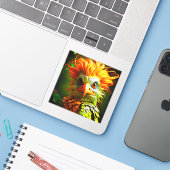 Ai Artsy Bird Sticker (Laptop met iPhone)