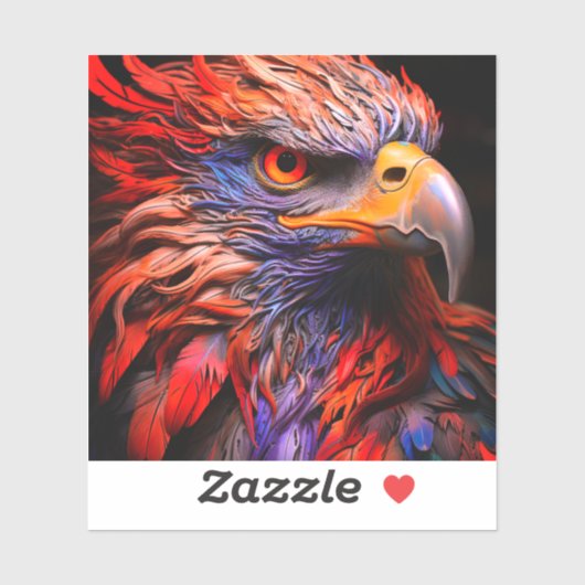 Ai Artsy Bird Sticker (Vel)