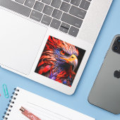 Ai Artsy Bird Sticker (Laptop met iPhone)