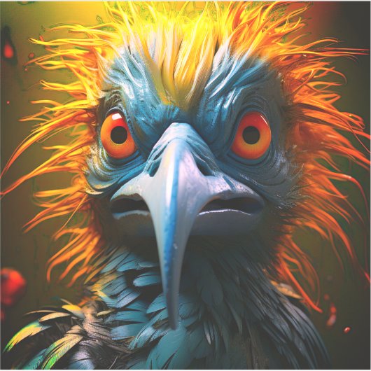 Ai Artsy Bird Sticker (Voorkant)