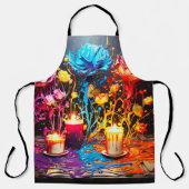 Ai Artsy Rozen en kaarsen Schort (Voorkant)