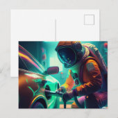 AI-astronaut Briefkaart (Voorkant / Achterkant)