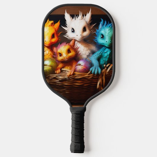 Ai Baby Dragons Pickleball Paddle (Achterkant)