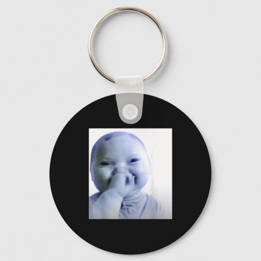 Ai Baby Meme Funny Laughing Baby Baby Meme Brainro Sleutelhanger (Voorkant)