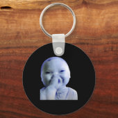 Ai Baby You Swear Meme Funny Laughing Baby Meme Br Sleutelhanger (Voorkant)