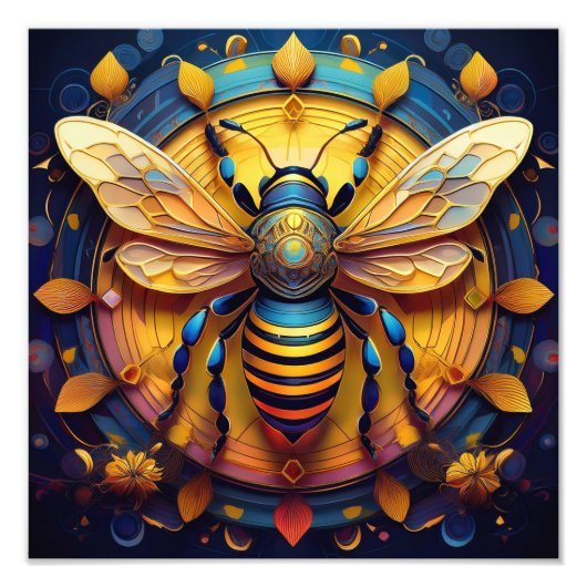 AI Bee Foto Afdruk (Voorkant)