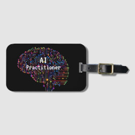 AI-beoefenaar van kunstmatige intelligentie Tech Bagagelabel