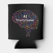 AI-beoefenaar van kunstmatige intelligentie Tech Blikjeskoeler (Voorkant)