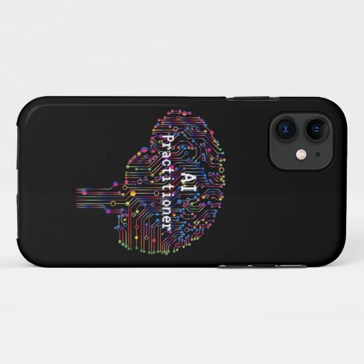 AI-beoefenaar van kunstmatige intelligentie Tech Case-Mate iPhone Case (Achterkant (horizontaal))
