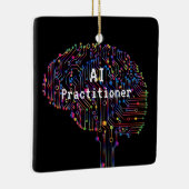 AI-beoefenaar van kunstmatige intelligentie Tech Keramisch Ornament (Rechts)