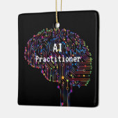 AI-beoefenaar van kunstmatige intelligentie Tech Keramisch Ornament (Links)