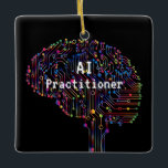 AI-beoefenaar van kunstmatige intelligentie Tech Keramisch Ornament<br><div class="desc">Kunstmatige intelligentie is het populairste onderwerp op het gebied van technologie. AI belooft enorme verbeteringen in productiviteit en nieuwe producten... voor degenen die de fijne kneepjes ervan begrijpen en de leiding kunnen blijven houden over deze snel veranderende tech-praktijk. Laat de wereld weten dat je een AI-beoefenaar bent met de slimheid...</div>