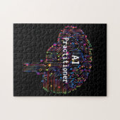 AI-beoefenaar van kunstmatige intelligentie Tech Legpuzzel (Horizontaal)