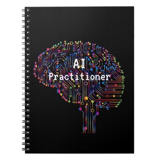 AI-beoefenaar van kunstmatige intelligentie Tech Notitieboek (Voorkant)