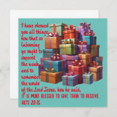 AI beter te geven dan te ontvangen bedankkaart (Voorkant / Achterkant)