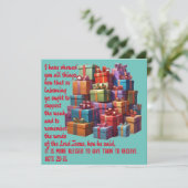 AI beter te geven dan te ontvangen bedankkaart (Staand voorkant)