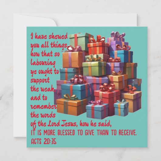 AI beter te geven dan te ontvangen bedankkaart (Voorkant)