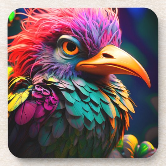 AI Bird Bier Onderzetter (Voorkant)