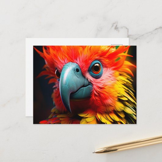 AI Bird Briefkaart (Voorkant / Achterkant in situ)