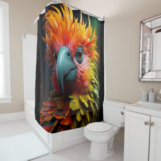 AI Bird Douchegordijn (In situ)