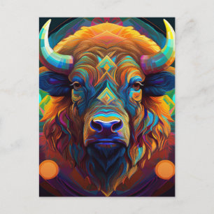 AI Bison Briefkaart