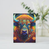 AI Bison Briefkaart (Staand voorkant)