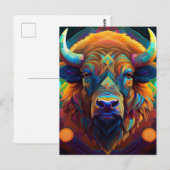 AI Bison Briefkaart (Voorkant / Achterkant)