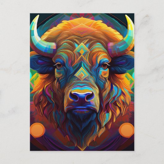 AI Bison Briefkaart (Voorkant)