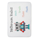 AI-Bot Robot Badkamer Regels Mat voor Kinderen (Voorkant Verticaal)