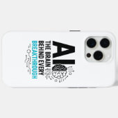 AI-brein achter doorbraken Hoesje | techniek (Achterkant (horizontaal))