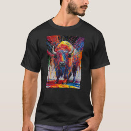 AI Buffalo Art T-shirt