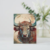 AI Bull Briefkaart (Staand voorkant)