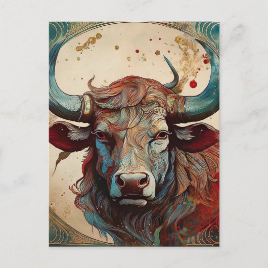 AI Bull Briefkaart (Voorkant)