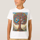 AI Butterfly Tree Kinder T-shirt (Voorkant)
