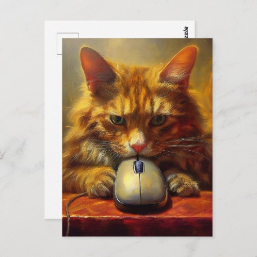 AI Cat Briefkaart (Voorkant / Achterkant)