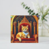 AI Cat Feestdagenkaart (Staand voorkant)