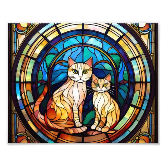 AI Cat Window Foto Afdruk (Voorkant)