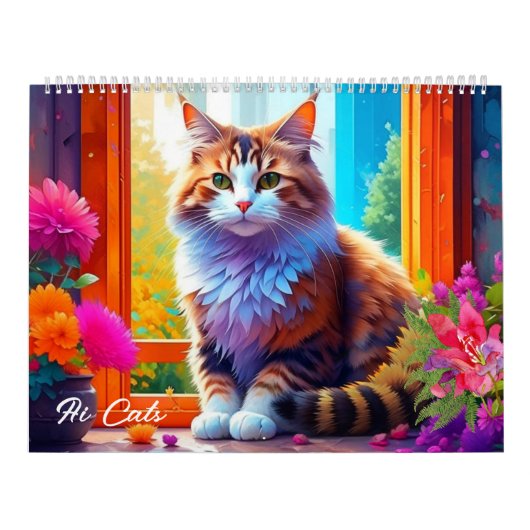 AI Cats | Schattigee Schattige Kittens en katten Kalender (Hoes)