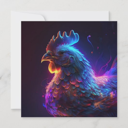 AI Chicken Feestdagenkaart (Voorkant)