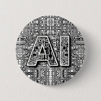 AI-chipkunst Ronde Button 5,7 Cm