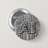 AI-chipkunst Ronde Button 5,7 Cm (Voorkant /achterkant)