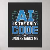 AI Code Grafisch – Tech Innovatie Design Poster (Voorkant)